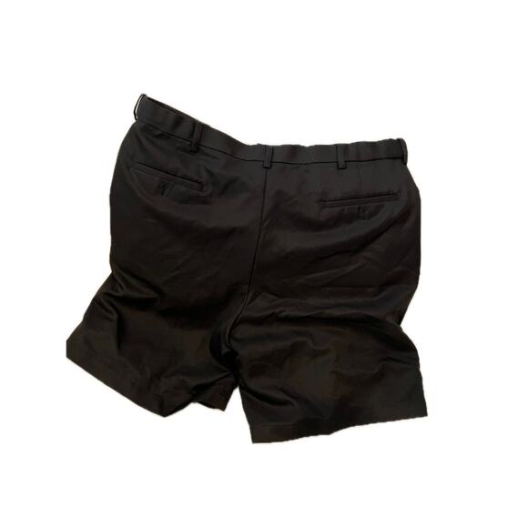 Black Flat Front Shorts Mens 42x9 - Picture 2 of 3